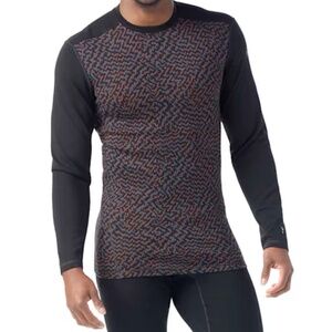 Smartwool Classic Thermal Merino Base Layer Crew Black Retro Line